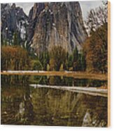 Yosemite Reflections Wood Print