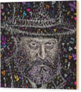 Young Lubavitcher Rebbe Wood Print