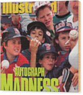 Young Sports Fans Autograph Madness Sports Illustrated Cover Wood Print