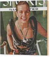 Zale Parry Girl Skin Diver Sports Illustrated Cover Wood Print
