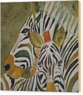Zebra Jungle Wood Print