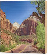 Zion Canyon Wood Print