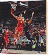 2021 Nba Playoffs - New York Knicks V Atlanta Hawks #1 Wood Print
