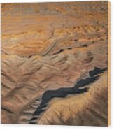 Aerial Utah Badlands  #1 Wood Print