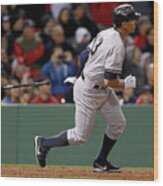 Alex Rodriguez And Willie Mays Wood Print