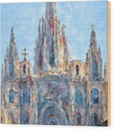 Barcelona, Cathedral Of The Holy Cross And Saint Eulalia - 05 #1 Wood Print