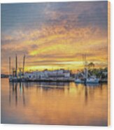 Bayou Sunset, 11/5/20 #1 Wood Print