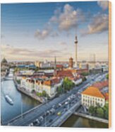 Berlin Cityscape #1 Wood Print