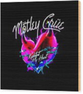 Best Selling Logo Music Motley Crue Band Fenomenal #1 Wood Print