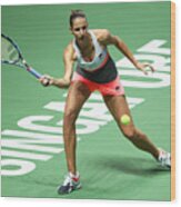 Bnp Paribas Wta Finals Singapore Presented By Sc Global - Day 1 #1 Wood Print