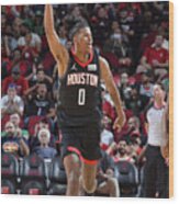 Boston Celtics V Houston Rockets Wood Print