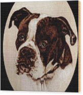 Boxer Dog #1 Wood Print