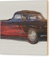 Bugatti Type 101 Coupe Drawing #1 Wood Print