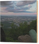 Chattanooga From Lookout Mtn #1 Wood Print