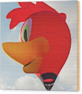 Chicken Hot Air Balloon. #1 Wood Print