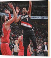 C.j. Mccollum #1 Wood Print