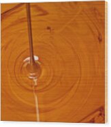 Crude Oil Dripping #1 Wood Print