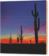 Desert Sunset #1 Wood Print