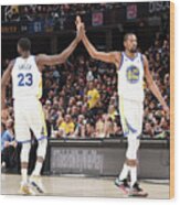 Draymond Green And Kevin Durant Wood Print