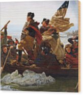 George Washington Crossing The Delaware Wood Print