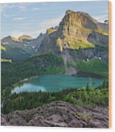 Grinnell Lake - Crown Of The Continent Wood Print