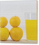 How Many Oranges Do You Need To Make A Glass Of Orange Juice? #1 Wood Print