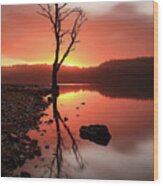 Loch Ard Sunrise #2 Wood Print