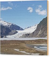 Mendenhall Lake In The Spring Wood Print