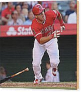 Mike Trout Wood Print