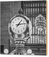 Opal Clock Grand Central Terminal #2 Wood Print