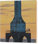 Port Washington Lighthouse Wood Print