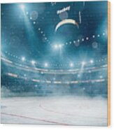 Professional Hockey Arena #1 Wood Print