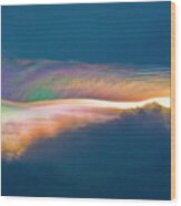 Rainbow Clouds #1 Wood Print