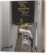Roberto Clemente and Gregory Polanco Wood Print