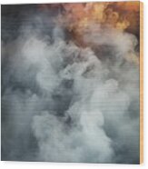 Smoky Cloud Background #1 Wood Print