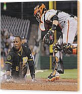 Starling Marte And Buster Posey #1 Wood Print