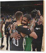 Stephen Curry And Kyrie Irving Wood Print