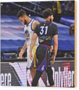 Stephen Curry And Seth Curry #1 Wood Print