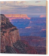 The Grand Canyon At Sunset. #1 Wood Print