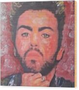 The Great George Michael Wood Print