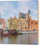 The Waterfront Area Of Gdansk #1 Wood Print
