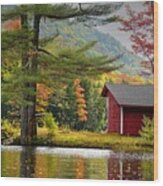 Tranquility In Vermont #1 Wood Print
