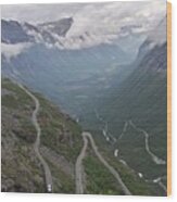 Trollstigen Road Norway #2 Wood Print