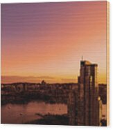 Vancouver British Columbia Canada Cityscape 4436 Wood Print