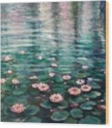 Water Lilies  #2 Wood Print