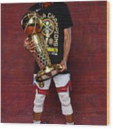 2023 Nba Finals - Denver Nuggets Championship Portraits #11 Wood Print