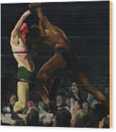 Both Members Of This Club By George Bellows Wood Print