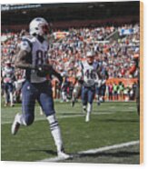 New England Patriots V Cleveland Browns #12 Wood Print