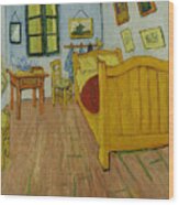 The Bedroom By Vincent Van Gogh Wood Print