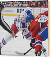 New York Rangers V Montreal Canadiens #15 Wood Print